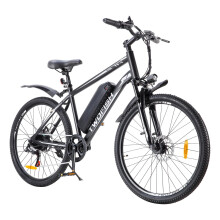 (Black white) Electric Bike 36V 15AH Battery Peak Power 250W Motor 25KM/H Top Speed 26inch Tires 40KM Max Mileage 120KG Max Load Electric Bicycle