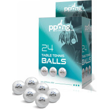 PPong Ping Pong Balls 3 Star Professional Table Tennis Balls 40+mm, Premium ABS Material, Durable Competition & Training Balls for Indoor Outdoor Pla
