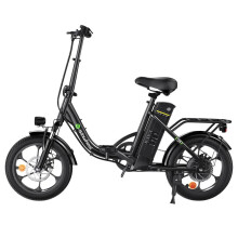(Black) Electric Bike 36V 10.4AH 250W(Peak 500W) Motor Recommended Top Speed 25KM/H 16inch Tire 55-88KM Max Mileage 120KG Max Load
