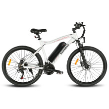 (White) Electric Bike 36V 13AH 500W Motor Recommended Top Speed 25KM/H 26 Inches Tire Electric Bike 40-80km Mileage Max Load 150Kg EU DIRECT