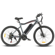 (Gray) Electric Bike 36V 13AH 500W Motor Recommended Top Speed 25KM/H 26 Inches Tire Electric Bike 40-80km Mileage Max Load 150Kg EU DIRECT
