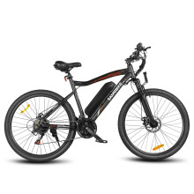 (Black) Electric Bike 36V 13AH 500W Motor Recommended Top Speed 25KM/H 26 Inches Tire Electric Bike 40-80km Mileage Max Load 150Kg EU DIRECT