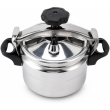 QUALITY STAINLESS STEEL PRESSURE COOKER INDUCTION BASE KITCHEN COOKER STEAMER 7L