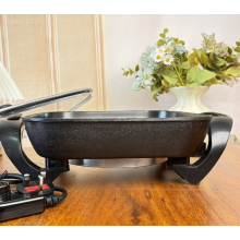 6L Electric Frying Pan 1380W Square Multi Cooker w/Lid Electric Cooking Pot New