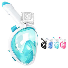 Snorkel Mask Full Face,180view Snorkeling Gear with Panoramic Design-Compatible Sports Camera, Anti-fog, Anti-leak Technology for a Safe Adults and