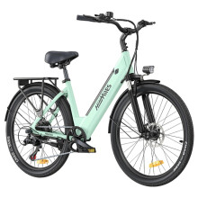 (Green) Electric Bike 36V 13AH 250W Motor Recommended Top Speed 25KM/H 26inch 100KM Max Mileage 120KG Max Load Electric Bicycle