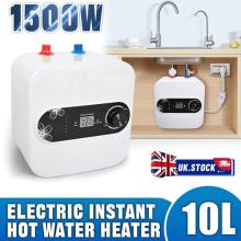1500W Electric Instant Hot Water Heater Under Sink Small Water Tank Kitchen 10L~