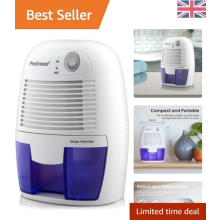 Automatic 500ml Dehumidifier - Efficient Damp & Mould Control for Indoor Spaces