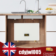 Electric Instant Hot Water Heater Tankless 5500W Under Sink Tap Bathroom Kitchen