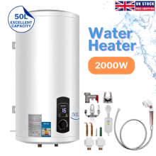 50L Vertical Electric Storage Water Heater 2000W Hot water Cylinder UK
