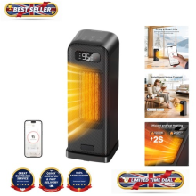 Efficient 1500W Smart Heater with Oscillation & Safety Features - Indoor Comfort