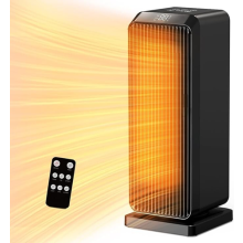 Electric Space Heater Low Energy,1800W Portable Ceramic Heater LED Display,Remot