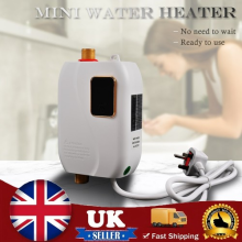 3000W Instant Electric Tankless Hot Water Heater Kitchen Bathroom Under Sink Tap