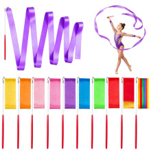 TAODUOFE Gymnastics Dance Ribbon Wands, 10Pcs, 78.7 Inch