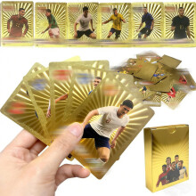 55pcs Football Cards, Football Star Cards, Gold Foil Football Cards Set, Gifts for Fans Enthusiasts and Collectors