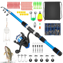 Starvortex Kid Fishing Rod Starter Set, Telescopic Fishing Rod and Reel Set