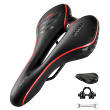 OUXI Bike Seat, Gel Bicycle Saddle Comfortable Soft Breathable Cycling Bicycle Seat Cushion Pad with Ergonomics Design for MTB Mountain Bike Exercise