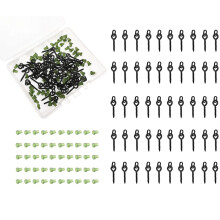 Fishing Bait Screws Hook Stops: 100pcs/box Carp Fishing Accessories Kit for Making Carp Boilies Pop Up Rigs