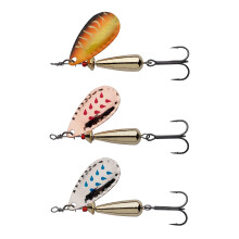 Abu Garcia Droppen Fishing Spinners 3 Pack, Hard Bait Lure Set 6g 44mm