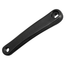 QIAMNI Bicycle Left Crank Arm Set Bike Left Crank Arm Set 170mm Aluminium Single Speed MTB Crankset(Square Hole/Rhombic Hole) (Square Hole Black)