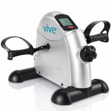 Vive Under Desk Bike Pedal Exerciser - Stationary Exercise Leg Peddler - Low Impact, Portable Mini Cycle Bike for Under Your Office Desk - For Arm or