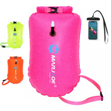 Esoes Tow Floats for Open Water Swimming, Swim Buoy Open Water Swimming Float with Phone Case, Wild Swimming Float, Wild Swimming Accessories Triathl