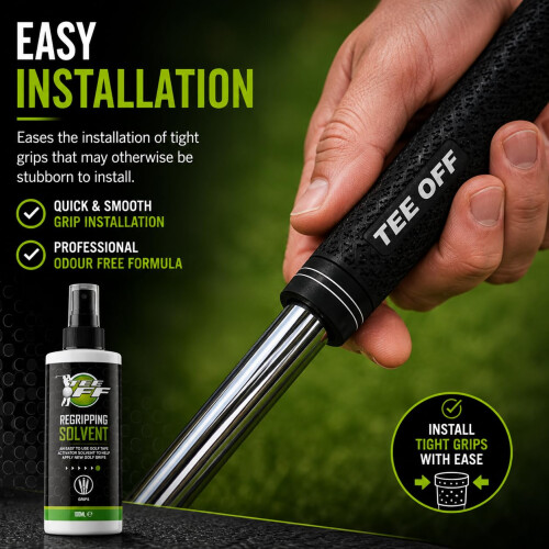 Tee Off Golf Regripping Solvent Spray, 100ml 2