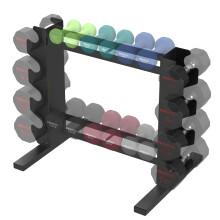 PROIRON Compact Dumbbell Rack, Stabel Weight Rack for Holding 20 pieces Dumbbells Home Gym Storage, Multi-layer Dumbbell Stand Holder (Rack Only)