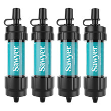 Sawyer Products SP3404 Mini Water Filtration System, Filter and Cleaning Plunger only, 4-Pack, Teal