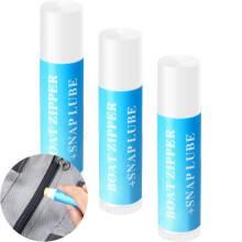 Snap and Zipper Lubricant Zip Wax for Boat Care Marine Snap Lube Stick Tube for Boat, Canvas, Wetsuit Drysuit