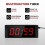 LUCKY TIME Gym Timer Clock with Start/Stop Button & Remote, LED Digital Timer with Remote, Large Stopwatch Countup Countdown Timer, Fitness Timer for 3