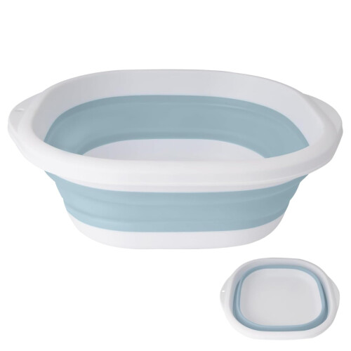 Admygo Thickened Collapsible Washing Up Bowl, Space Saving Camping Sink