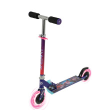 KPop Demon Hunters Kids Folding Inline Scooter with Light Up Wheels | Officially Licensed for Boys Girls Age 5+