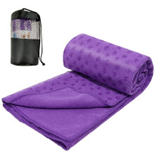 Audasi Yoga Mat Towel Yoga Towel Non Slip Hot Yoga with Mesh Carrying Bag 183 * 63cm Large Gym Towels Quick Dry Portable Breathable Yoga Mat Towel fo