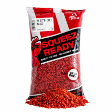 Fjuka Squeez-Ready Method Mix | Ready-prepped Method feeder groundbait | Carp, F1s, tench, bream etc | 500g Bag