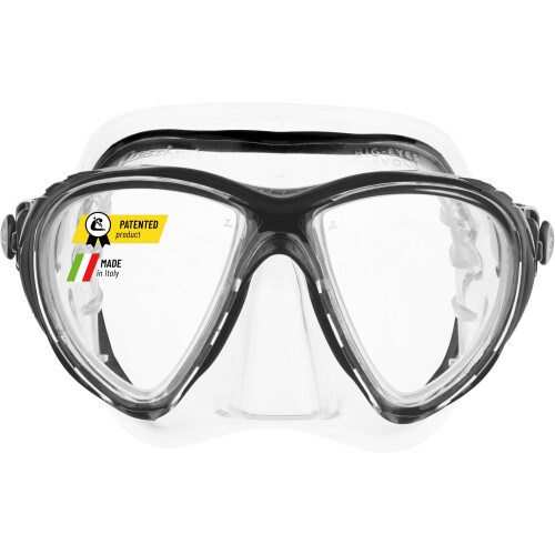 Cressi Cressi Snorkel Mask, Clear/Black, Silicone