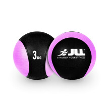 JLL 3KG Medicine Ball, Heavy-Duty Rubber Slam Ball for Strength Training