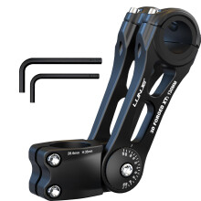 LUNJE Adjustable Bike Stem 31.8mm - 120 Ergonomic Angle MTB Stem for Enhanced Control | Aluminum | 4 Sizes (90/110/130/145mm) Handlebar Stem Riser &