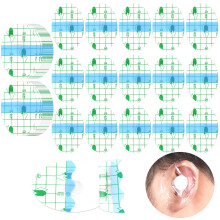 Aolso Ear Covers for Shower, 100pcs Waterproof Protectors, Disposable Stickers With Cotton Plugs for Adults, Swimming, Bathing, and Other Water Sports