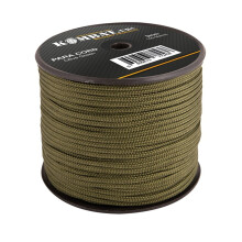 Kombat UK Lightweight Unisex Outdoor Paracord Reel available in Olive Green - 100 Metre