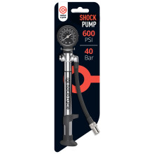 Optio Cycle Shock Pump 600 PSI / 40 Bar – Bike Suspension Pump with Pressure Gauge for MTB, Air Fork & Rear Shock | Compatible with Fox, RockShox, M