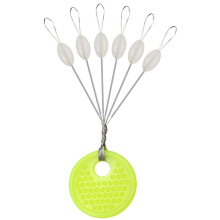 Drchoer Bobber Stoppers for Fishing Line: 150pcs Sinker Float Stops for Bass Fishing - Texas Rig Weight Stoppers Size Medium