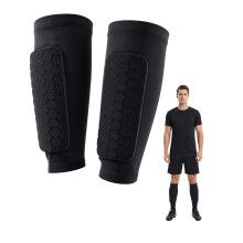 Football Shin Guards, Shin Defender, Honeycomb Sock Shin Pads Sleeves (XS)