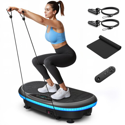 MERACH CV55 Advanced 4D Vibration Plate Exercise Machine (Black)