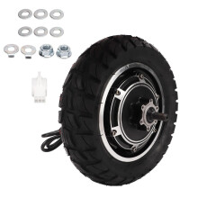 Electric Scooter Hub Motor 1500W with Pneumatic Tire, 48V 72V High Speed 1500RPM Replacement Wheel, 112mm Opening Aluminum Alloy Hub for E-Scooter Upg