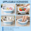 Admygo Thickened Collapsible Washing Up Bowl, Space Saving Camping Sink 6