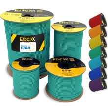 EDCX 4mm Nylon Paracord 550 30m (100 feet) | Ideal for Camping, Survival, Outdoor, Crafting, DIY | 100% Nylon Rope 4mm | Paracord 550 Type III in Sol