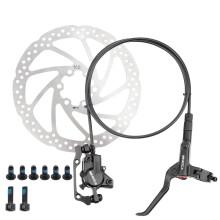 ENGWE MTB Bike Disc Brake Set, Aluminum Alloy Hydraulic Disc Brake for Mountain Bike, Road Bike, Bicycle Brakes levers with Fixing Screws (Left Rear+1