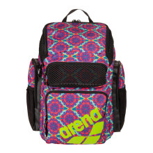 Arena One Go Backpack Swimmers Athletes Sports Gym Rucksack Multisport Daypack Large Size Training Gear Equipment Swim Bag, 45 Liters, Arena Floral