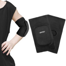 Children Elbow Sleeve 1 Pair Kids Thicken Sponge Padding Breathable Stretchy Elbow Pads for Sports Dance Volleyball Basketball Cycling Elbow Brace Bla